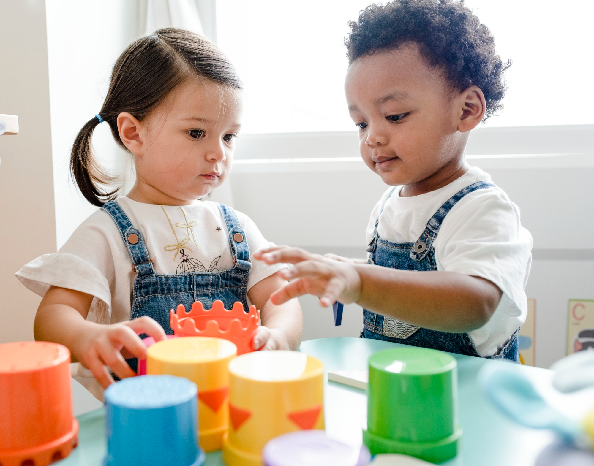 Toddlers learning and playing at a creche - Kinderflow attendance tracking
